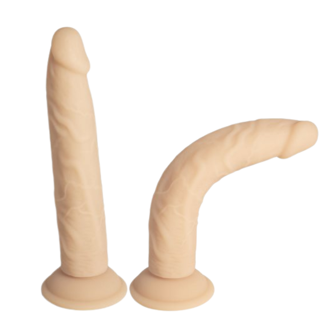 9 Inch Silicone Dual Density Bendable Dildo ♥ Naked Addiction
