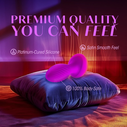 Oh My Gem Charm Plug: Vibrating silicone anal plug with StayPut design, 7 modes, magnetic charging, and gem base for luxurious pleasure.
