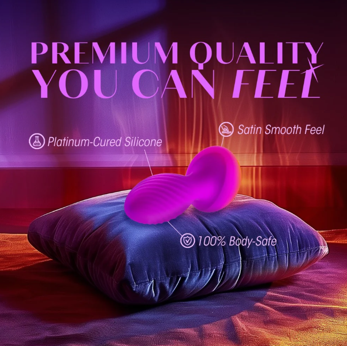 Oh My Gem Charm Plug: Vibrating silicone anal plug with StayPut design, 7 modes, magnetic charging, and gem base for luxurious pleasure.