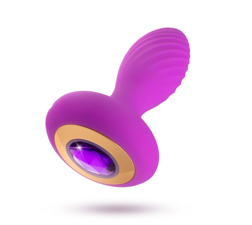 Oh My Gem Charm Plug: Vibrating silicone anal plug with StayPut design, 7 modes, magnetic charging, and gem base for luxurious pleasure.