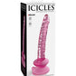 Icicles #86: Glass Dildo with Removeable Suction Cup Base