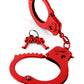 Fetish Fantasy: Designer Red Metal Handcuffs