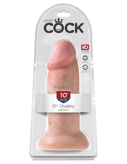 King Cock: 10" Chubby Dildo