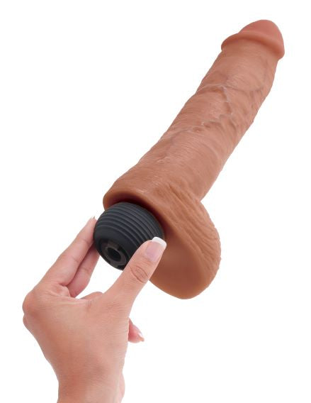 King Cock: 8" Squirting Cock with Balls Dildo