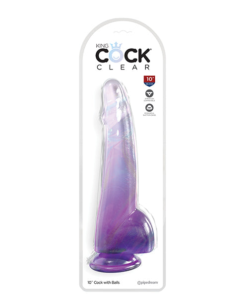 King Cock: 10" Clear Dildo