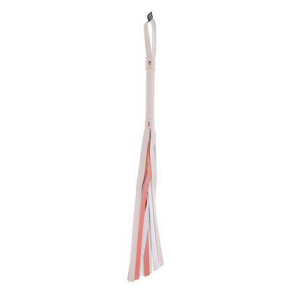 Peaches ‘n CreaMe Flogger: A playful flogger with 32-inch faux leather falls, a whimsical striped handle, and elegant rose gold accents. Perfect for flirty, teasing passion and satisfying strikes!