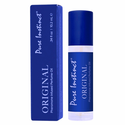 Pure Instinct "Original" pheromone-infused roll-on perfume, featuring mango, mandarin, honey, cinnamon, and white musk. Unisex and cruelty-free.

Pure Instinct Original, pheromone perfume, unisex roll-on fragrance, mango perfume, cinnamon and musk scent, clean beauty perfume, cruelty-free pheromone oil, TikTok viral fragrance, TSA travel-ready perfume, romantic connection scent.