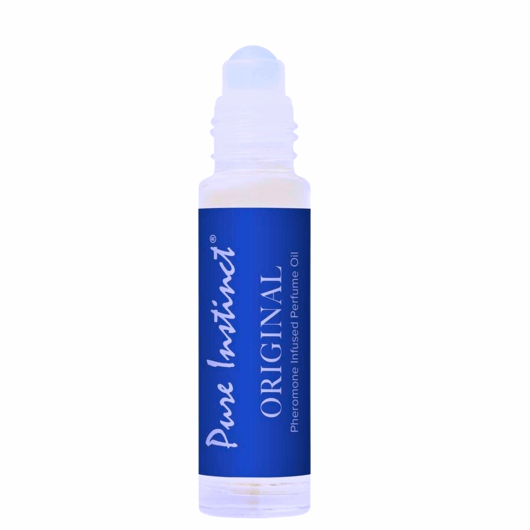 Pure Instinct "Original" pheromone-infused roll-on perfume, featuring mango, mandarin, honey, cinnamon, and white musk. Unisex and cruelty-free.

Pure Instinct Original, pheromone perfume, unisex roll-on fragrance, mango perfume, cinnamon and musk scent, clean beauty perfume, cruelty-free pheromone oil, TikTok viral fragrance, TSA travel-ready perfume, romantic connection scent.