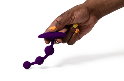 Amp Purple Silicone Anal Beads | Romp