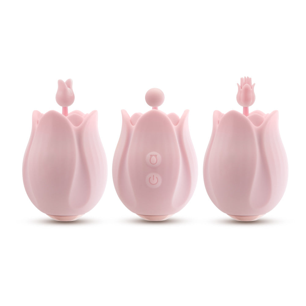 Pink rosebud silicone vibrator with 10 modes, 3 textured attachments, splashproof, USB rechargeable, and perfect for clitoral and nipple play.

Rose vibrator, silicone rose vibrator, rosebud attachments, clitoral stimulation, nipple stimulation, 10 vibration modes, USB rechargeable vibrator, splashproof massager, body-safe silicone, discreet vibrator, travel-friendly vibrator