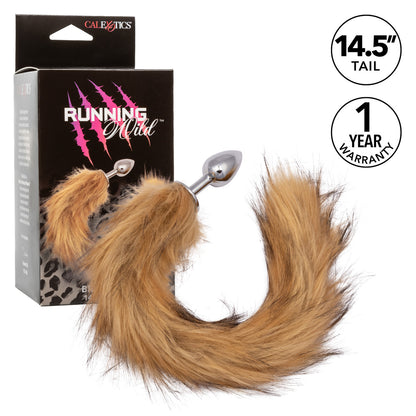 Running Wild Faux Fur Tail and Metallic Anal Plug