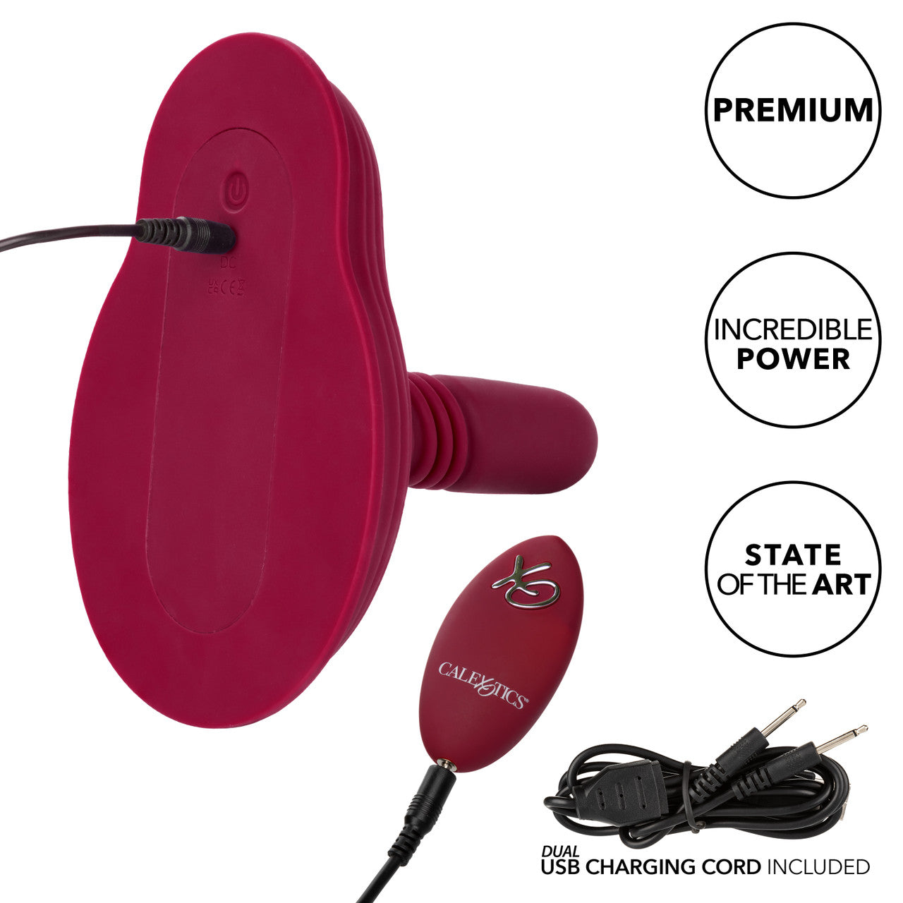 Dual Rider Remote Control Thrust and Grind Massager