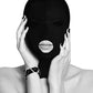 Ouch!: Black Submission Mask with Open Mouth