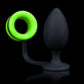 Ouch!: Glow in the Dark Butt Plug with Cock Ring