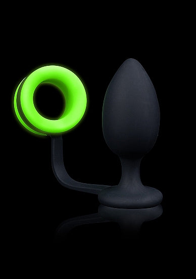 Ouch!: Glow in the Dark Butt Plug with Cock Ring