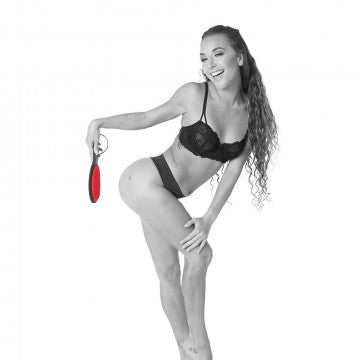 Red Faux Fur BDSM Amor Spanking Paddle ♥ Sex & Mischief by Sportsheets