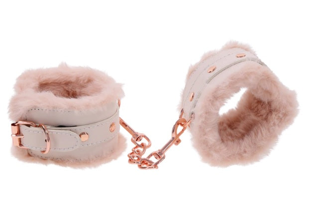Sex and Mischief Peaches N Creame Fur Handcuffs