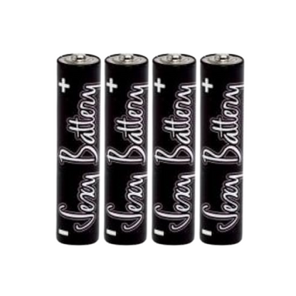 Sexy Battery Xtra Endurance AAA alkaline batteries, 1.5V, 4-pack, cylindrical design, optimized for sex toys, vibrators, and compact devices, compatible with LR03 and MN2400.
Sexy Battery AAA, Xtra Endurance AAA batteries, 1.5V alkaline batteries for sex toys, AAA vibrator batteries, LR03 sex toy power, MN2400 compact batteries, AM4 batteries for erotic gear, long-lasting AAA toy batteries.