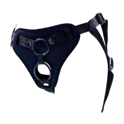 Sportsheets Dual Desires Strap-On Harness with dual O-rings, neoprene padding, and adjustable straps for dual penetration and customizable pleasure.

Dual Desires Strap-On Harness, dual penetration harness, adjustable strap-on harness, neoprene padded strap-on, flared-base dildo harness, 60-inch hips strap-on, customizable O-ring harness, double penetration harness, Sportsheets strap-on, harness for deeper pleasure.