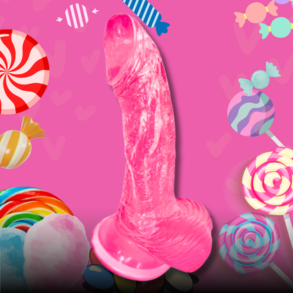6" Jelly Jam Silicone Bendable Dildo  ♥ Sweet Sex