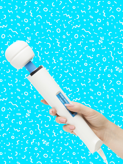 The Magic Wand Original, a legendary plug-in massager with two speeds, silicone head, flexible neck, and durable Japanese design.

Magic Wand Original, Hitachi Magic Wand, plug-in massager, corded vibrator, two-speed massager, authentic Magic Wand, silicone massage wand, powerful massager, stress relief wand, iconic Hitachi wand