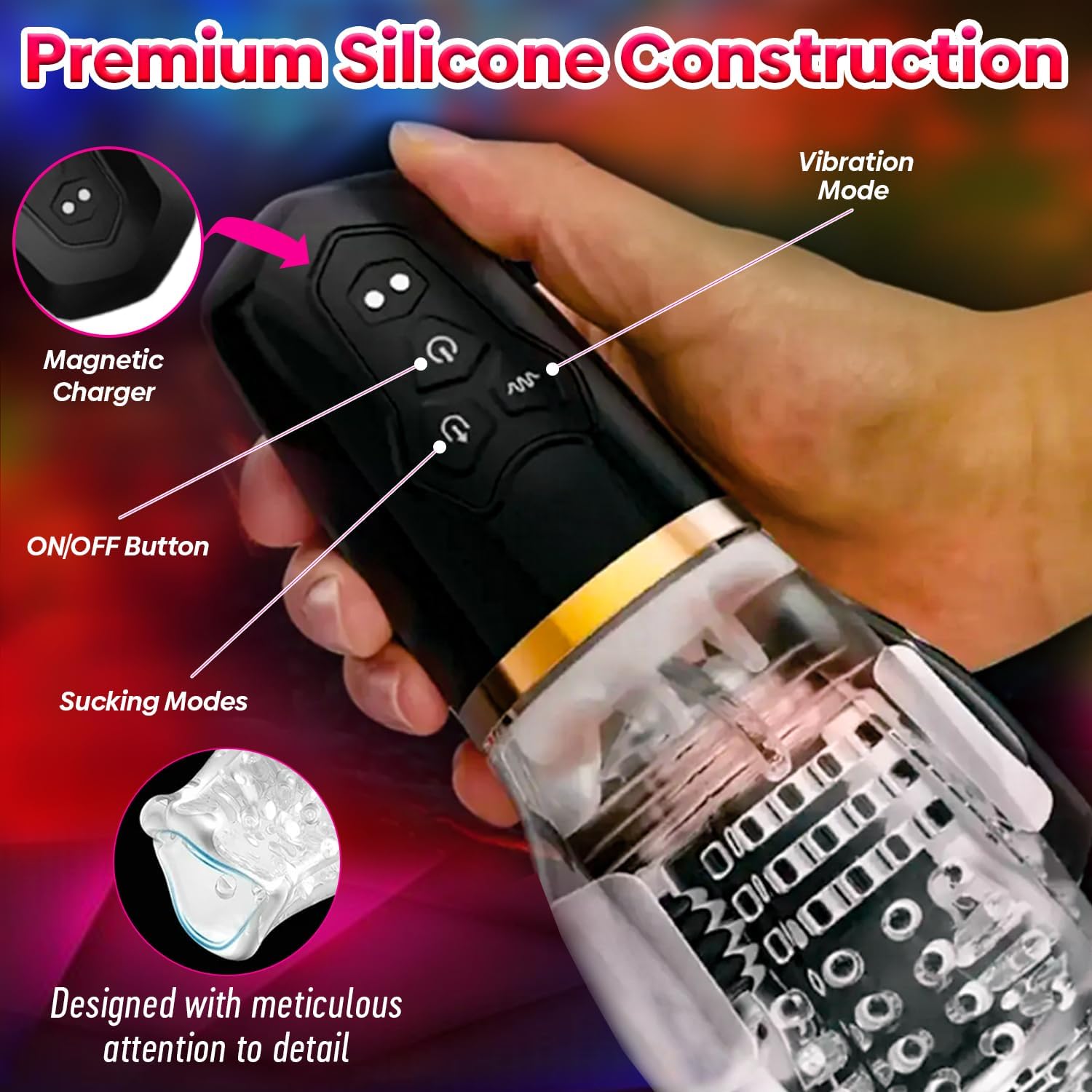 Male Rose 2 Vibrating Sucking Masturbator with 10 vibration modes, 5 sucking modes, and dual-side motors.

Male Rose 2, vibrating sucking masturbator, rechargeable male toy, oral sex simulator, dual-side motor masturbator, 3D textured masturbator, stretchy male toy, USB rechargeable masturbator, portable male masturbator, discreet packaging masturbator.