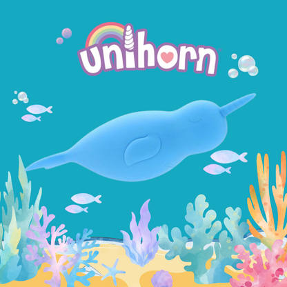 Unihorn Of The Sea Neigh Mo The Narwhal Rechargeable Silicone Vibrator - Blue 
Narwhal-shaped silicone vibrator with dual motors and 20 settings.

narwhal vibrator, Unihorn of the Sea, body-safe silicone, dual motors, USB rechargeable vibrator, splashproof vibrator, fun adult toys, whimsical vibrator, tongue motion vibrator, aquatic theme vibrator