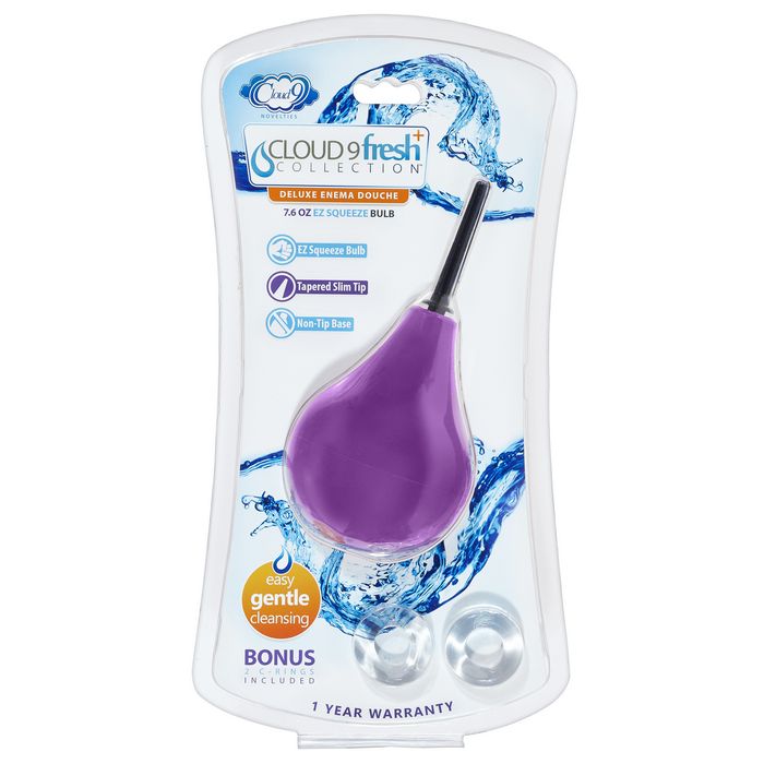 Cloud 9: Fresh + Deluxe Anal Soft Tip Enema Douche with EZ Squeeze Bulb