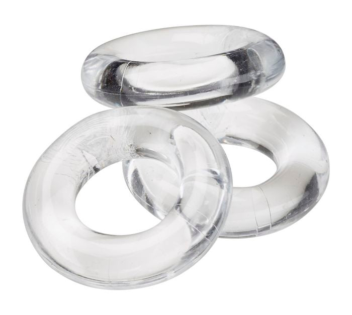 Cloud 9: Clear Cock Ring Combo Pack