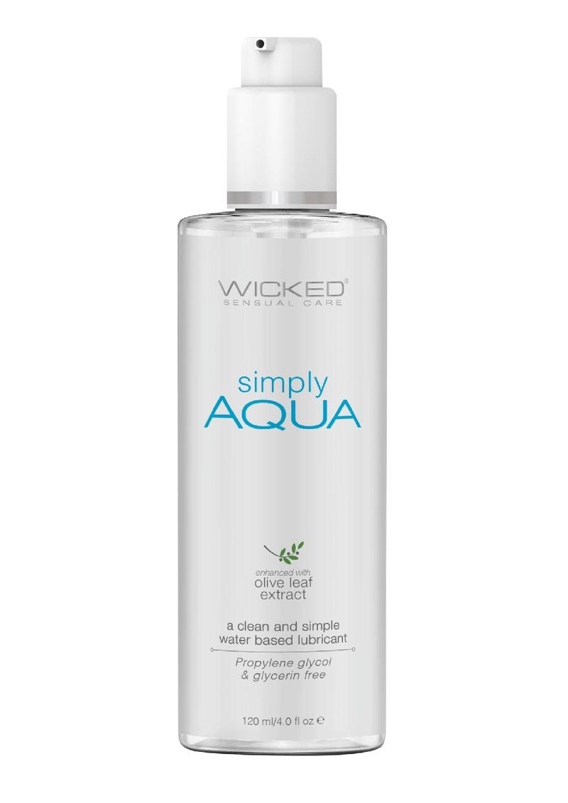 Water-based lubricant, glycerin-free, paraben-free, enriched with Olive Leaf Extract, pH balanced, latex- and toy-safe, vegan.

