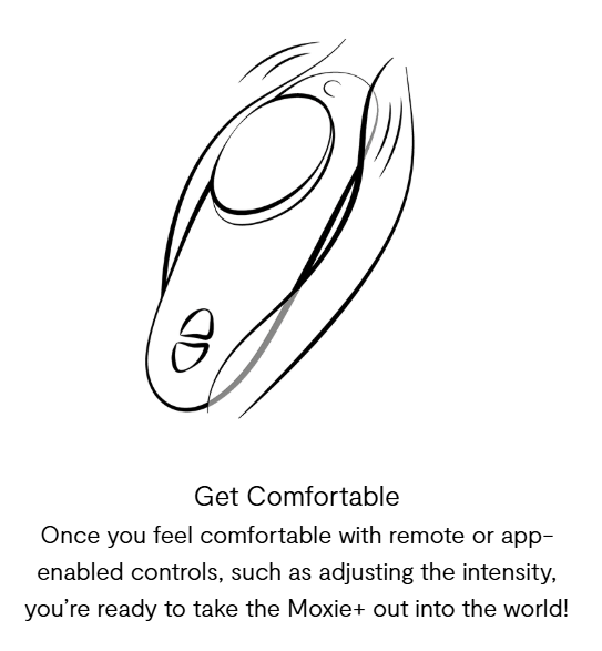 We-Vibe Moxie+ ♥ App-Controlled Panty Vibe with Magnetic Clip