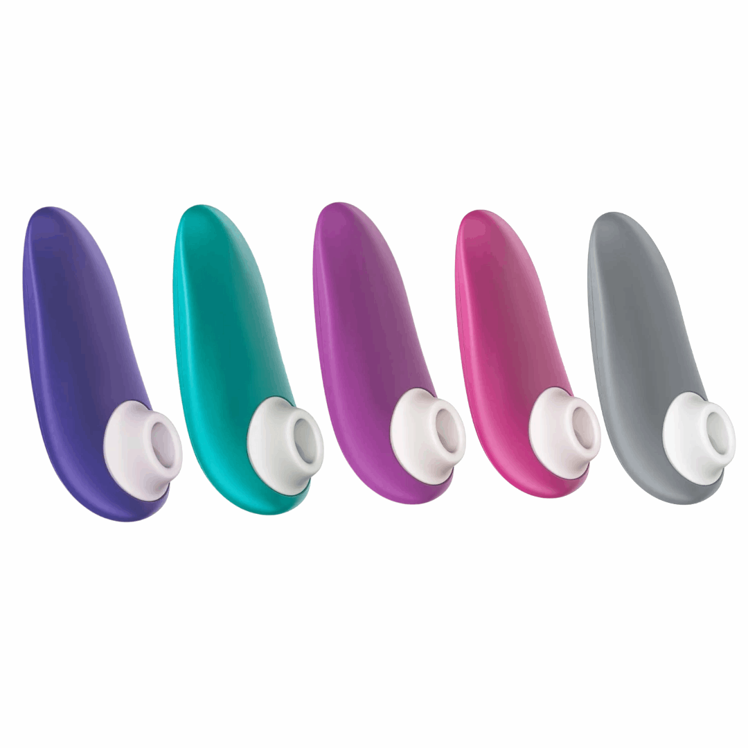 Womanizer STARLET 3 in Turquoise, featuring compact design, Pleasure Air Technology™, 6 intensity levels, and waterproof functionality.


