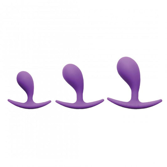 3pc Frisky Booty Poppers Set of Curved Silicone Anal Trainers