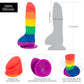 Addiction 100% Silicone Justin Rainbow 8" Dildo