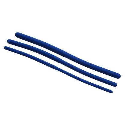 Set of 3 Blue Silicone Urethral Sound Trainer | Master Series