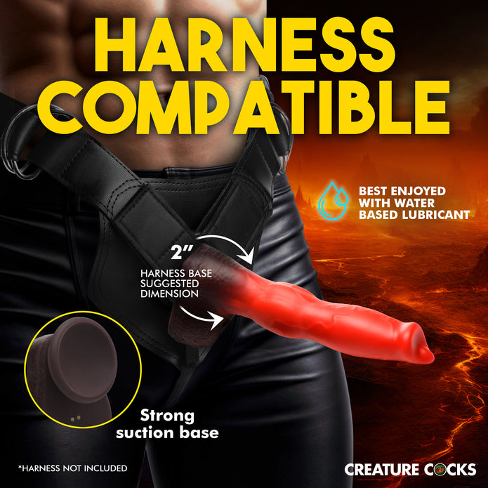 Thrusting and vibrating red canine dildo with knot, suction cup base, and remote control.

canine dildo, thrusting and vibrating dildo, Ramming Hound dildo, fantasy silicone dildo, suction cup dildo, remote-controlled dildo, waterproof silicone toy, rechargeable canine dildo, premium fantasy dildo, knot dildo