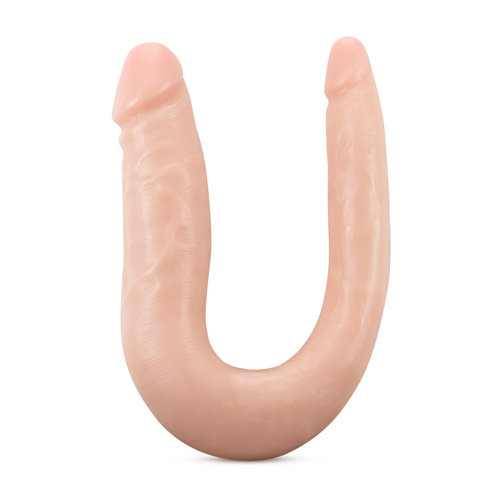 Realistic U-shaped silicone double dong with two different-sized ends and satin-smooth finish.
double dong, silicone double dildo, U-shaped double dildo, double penetration dildo, flexible silicone dong, Purio silicone double dildo, realistic double-ended dildo, body-safe double dildo, Ultrasilk double dildo, phthalate-free U-shaped dong.