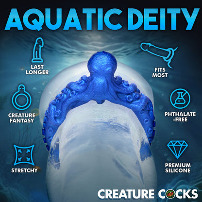 Blue octopus-themed fantasy C-ring made of stretchy silicone for enhanced performance.

fantasy C-ring, aquatic-themed cock ring, octopus cock ring, blue silicone C-ring, body-safe stretchy cock ring, phthalate-free cock ring, aquatic creature roleplay ring, enhanced performance cock ring, tentacle-themed sex toy.
