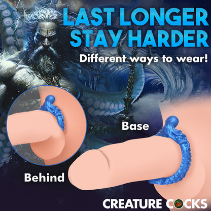 Blue octopus-themed fantasy C-ring made of stretchy silicone for enhanced performance.

fantasy C-ring, aquatic-themed cock ring, octopus cock ring, blue silicone C-ring, body-safe stretchy cock ring, phthalate-free cock ring, aquatic creature roleplay ring, enhanced performance cock ring, tentacle-themed sex toy.