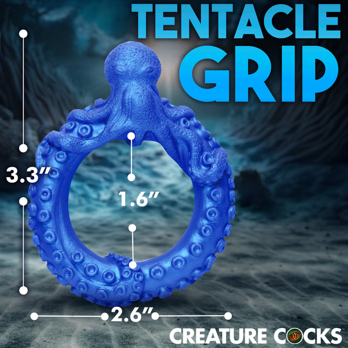 Blue octopus-themed fantasy C-ring made of stretchy silicone for enhanced performance.

fantasy C-ring, aquatic-themed cock ring, octopus cock ring, blue silicone C-ring, body-safe stretchy cock ring, phthalate-free cock ring, aquatic creature roleplay ring, enhanced performance cock ring, tentacle-themed sex toy.