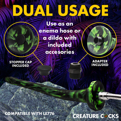 Fantasy silicone enema hose with snake head design, scaled texture, and shower hose compatibility.

fantasy enema hose, silicone enema, snake enema toy, textured enema hose, body-safe enema tool, shower hose compatible enema, scaled texture enema, premium silicone toy, flexible enema snake, hygiene accessory for adults