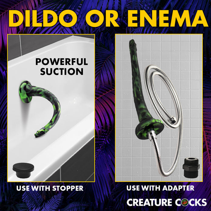 Fantasy silicone enema hose with snake head design, scaled texture, and shower hose compatibility.

fantasy enema hose, silicone enema, snake enema toy, textured enema hose, body-safe enema tool, shower hose compatible enema, scaled texture enema, premium silicone toy, flexible enema snake, hygiene accessory for adults