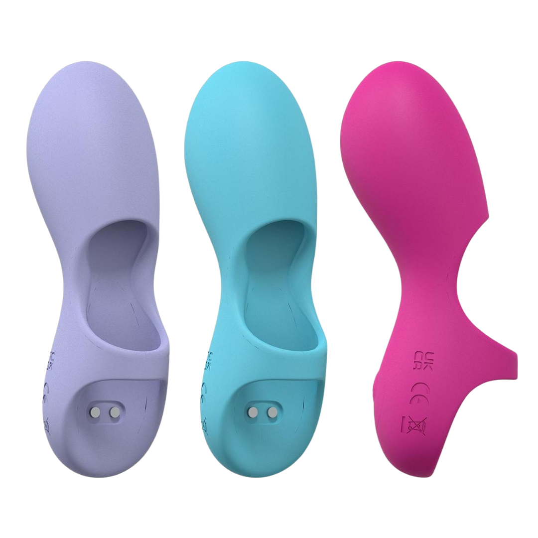 Loveline Joy Finger Vibrator in Hot Pink, Teal Blue, or Lavender, with 10,000 RPM motor, 10 vibration modes, ergonomic silicone design, and USB magnetic recharging.

finger vibrator, Loveline Joy vibrator, 10 vibration modes vibrator, ergonomic silicone vibrator, waterproof finger stimulator, USB rechargeable vibrator, Hot Pink vibrator, Teal Blue vibrator, Lavender finger vibrator, clitoral stimulator.