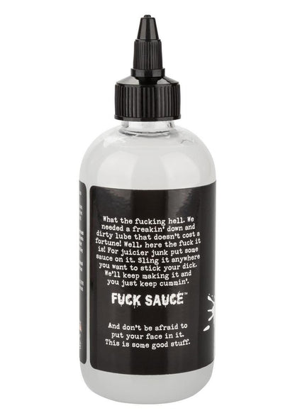 Fuck Sauce Anal Numbing Water Based Lubricant - 8oz Clear water-based anal numbing lubricant with lidocaine for comfort and prolonged play, hypoallergenic and pH-friendly. 

Fuck Sauce Anal Numbing Lubricant, anal lubricant, lidocaine lube, numbing lube, water-based anal lube, hypoallergenic lubricant, pH-friendly lube, anal play lubricant, CalExotics lube, clear lubricant. 