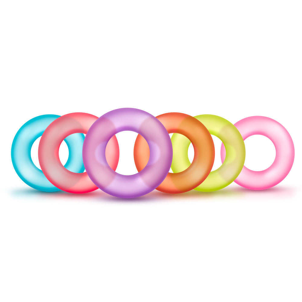 King of the Ring: Assorted Stretchy Penis Rings (6-Pack) ♥ Play With Me By Blush®
