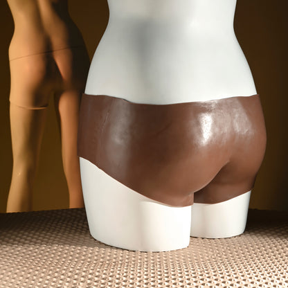 Gender X briefs with silicone vagina, available in Vanilla White or Chocolate Brown, realistic channel, phthalate-free silicone, waterproof.

Gender X Undergarments, silicone vagina briefs, penetrable vagina briefs, phthalate-free briefs, waterproof briefs, realistic silicone briefs, Vanilla White vagina briefs, Chocolate Brown vagina briefs, wearable urination device, Gender X briefs