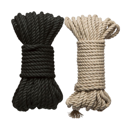 Merci Hogtied Bind & Tie Hemp Bondage Rope, 30-foot, 6mm natural hemp rope, reinforced ends, and soft fibers for Shibari and rope play.

hemp bondage rope, Shibari rope, natural hemp rope, bondage restraint rope, 30-foot hemp rope, 6mm rope for play, soft hemp rope, reinforced hemp rope, rope for beginners, eco-friendly rope.