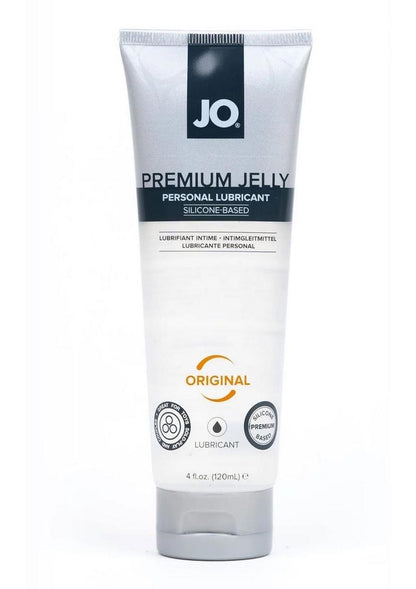 silicone-based lubricant, thick jelly lubricant, long-lasting glide, water-resistant lube, preservative-free lubricant, fragrance-free lube, non-silicone toy compatible lube, condom-safe lubricant, JO Premium Jelly Original, buttery silicone lube, soft-touch finish lubricant, luxury silicone lubricant, extended session lube, Made in the USA lube, FDA-licensed lubricant, ISO-certified lubricant, silky smooth lubricant, intimate silicone lube, premium personal lubricant