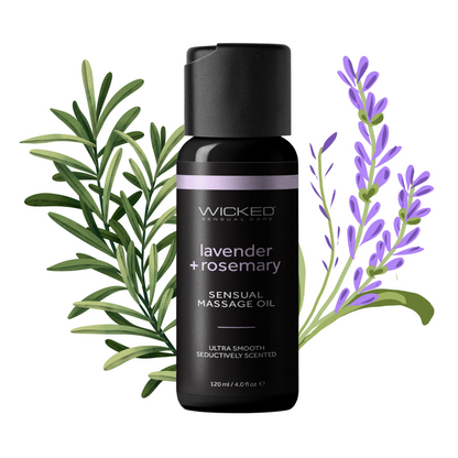 Lavender and rosemary massage oil, enriched with Vitamin E and Aloe, vegan, cruelty-free, long-lasting glide, spa-quality.

lavender massage oil, rosemary massage oil, sensual massage oil, vegan massage oil, cruelty-free massage oil, long-lasting glide massage oil, Vitamin E massage oil, Aloe massage oil, relaxation massage products, skin-nourishing massage oil.