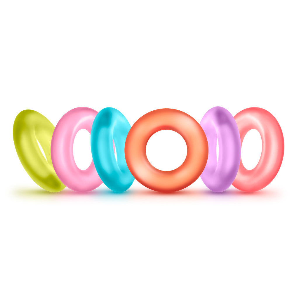 King of the Ring: Assorted Stretchy Penis Rings (6-Pack) ♥ Play With Me By Blush®